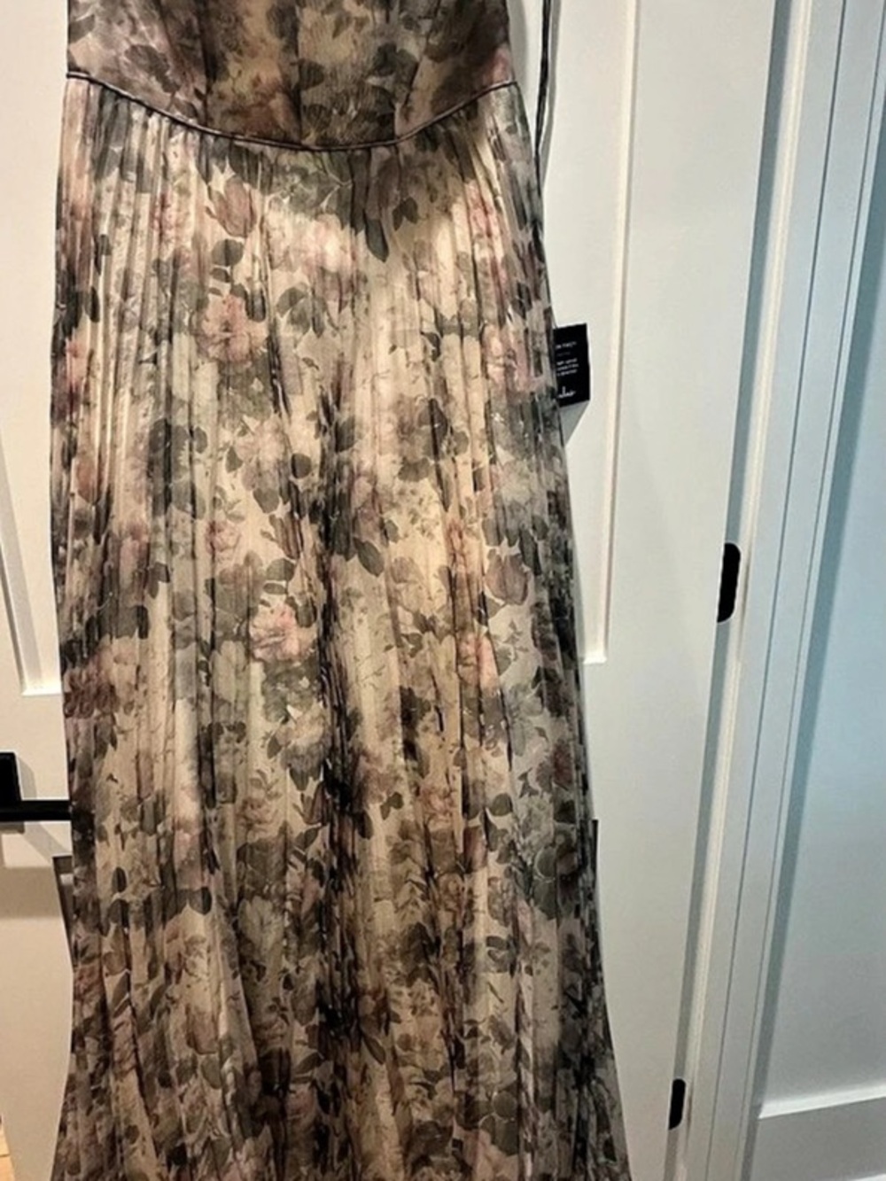 Lulus Most Beautiful Day Floral Organza Maxi Dress Size 8 NWT